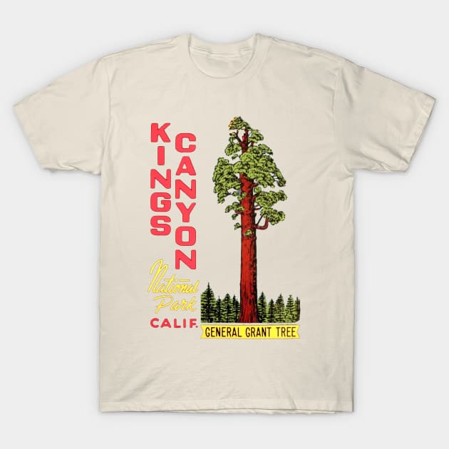 Kings Canyon National Park California Vintage T-Shirt by Hilda74